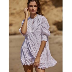 PQ Swim Water Lily Brooke Tunic Cover Up Polka Dot Dress Size M/L​